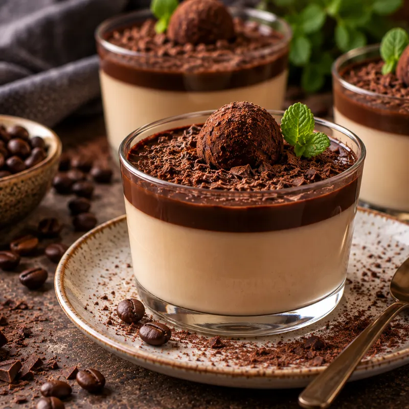 Cappuccinopannacotta med mascarpone