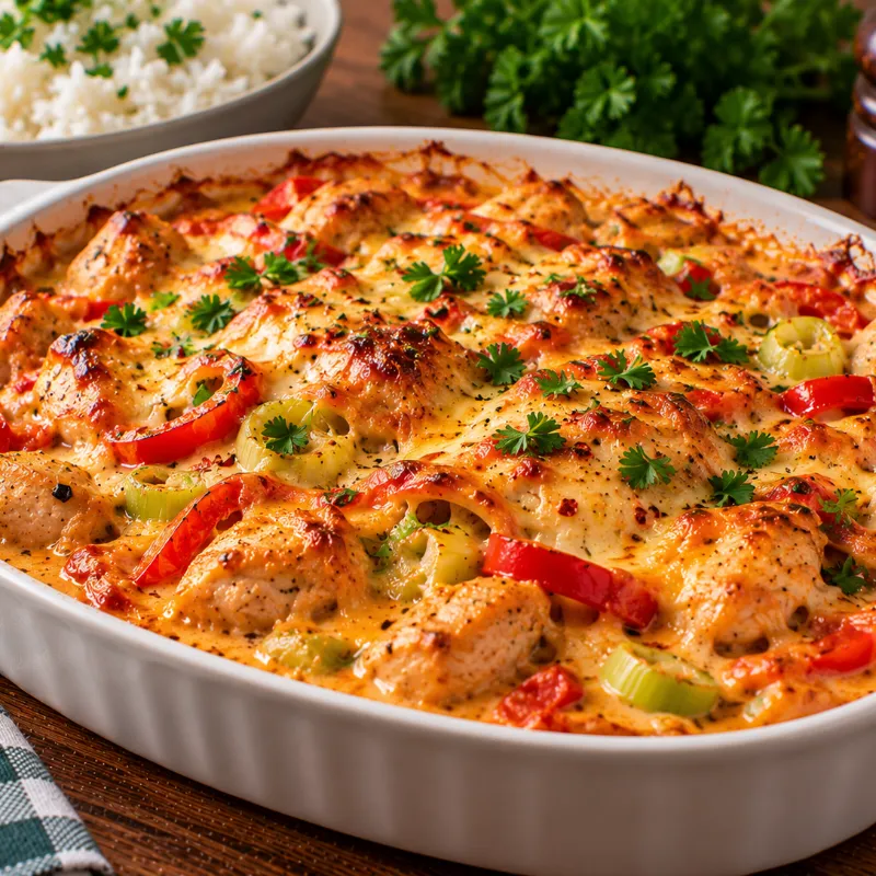 Kycklinggratäng med chilisås (airfryer)