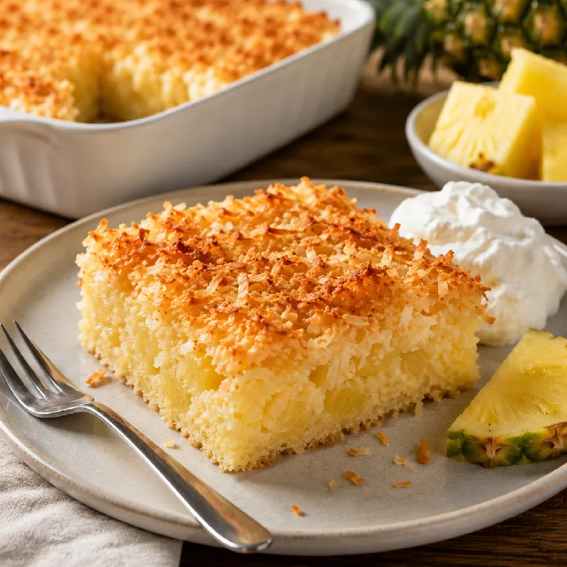 Ananas och kokostäcke