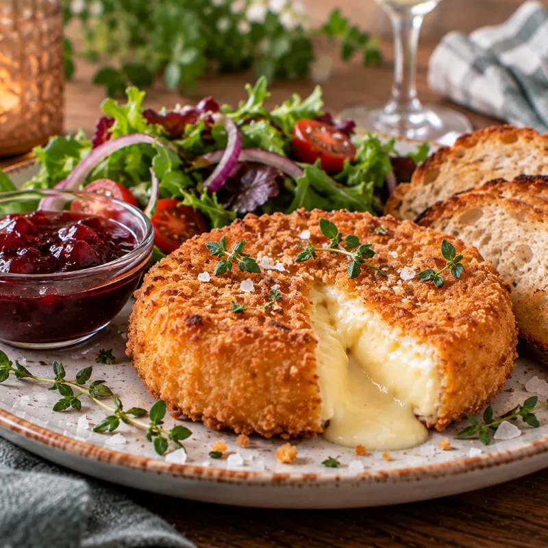 Friterad camembert