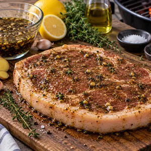 Flintastek, flintastek med ingefära