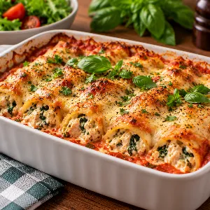 Cannelloni med kycklingfyllning