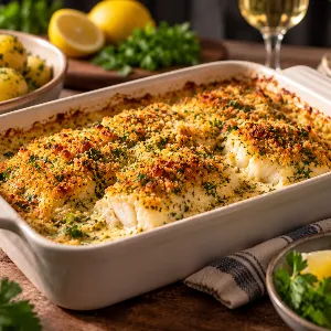 Fransk fiskgratäng